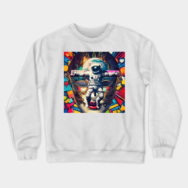 "Celestial Dive into the Unconscious" Crewneck Sweatshirt by Eventorizont